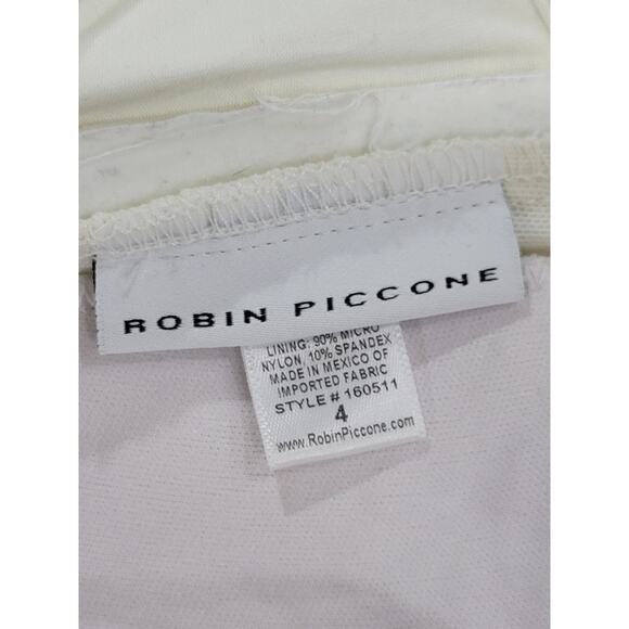 Robin Piccone Mitered Sophia Convertible One Piece Swimsuit Size 4 Crochet Beach - Picture 14 of 14